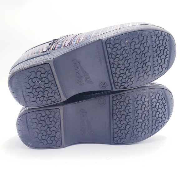 Dansko Women's Pro XP Muli Stripe Patent Leather‎ Clogs Women's EU 37 US 7-7.5 - Picture 9 of 9